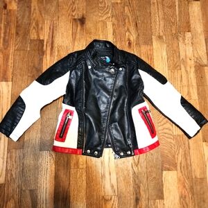 Botaobabe kids leather jacket